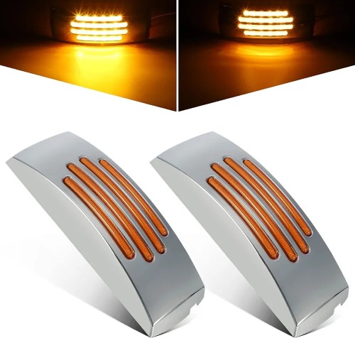 150*50mm Square Flat Line Lights Truck Side Marker Light Signal Lights LED GLO Light